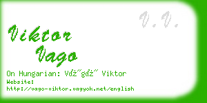 viktor vago business card